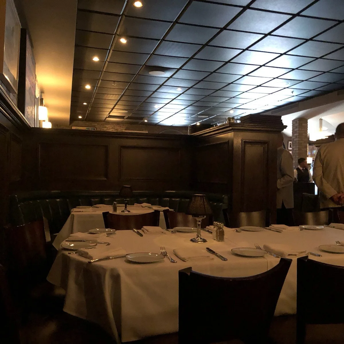 Craig's - craigs teal booth dining room