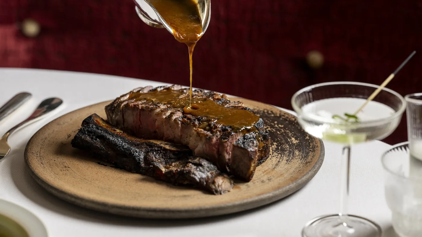Crane Club - parmigiano aged strip steak