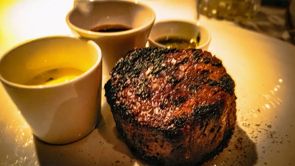 CUT by Wolfgang Puck at Four Seasons Downtown - steak and sauces