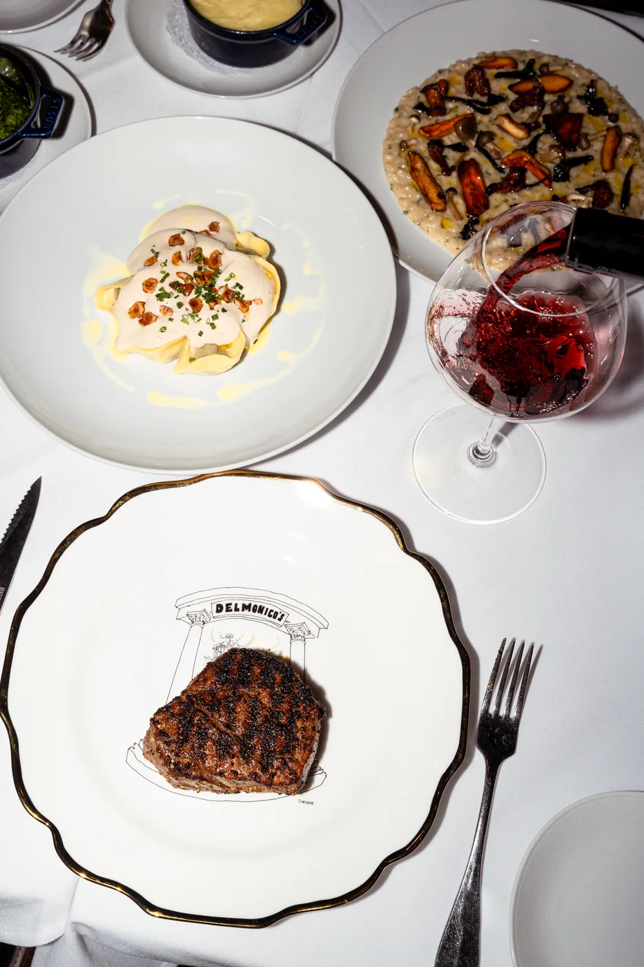 Delmonico's - delmonico steak signature plate