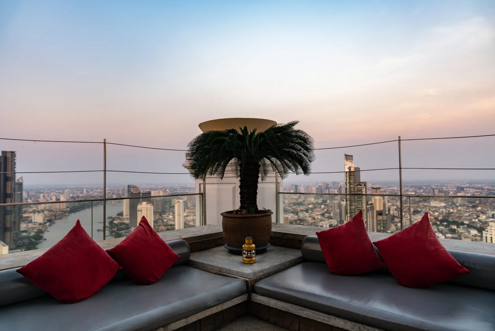 Distil Bar - rooftop terrace sunset