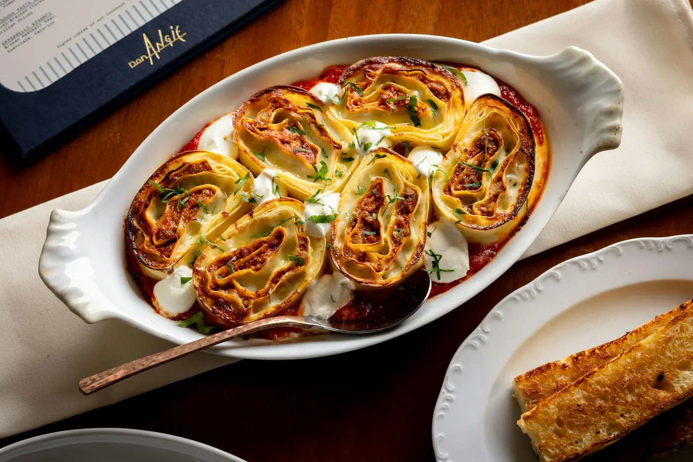 Don Angie - lasagna pinwheels