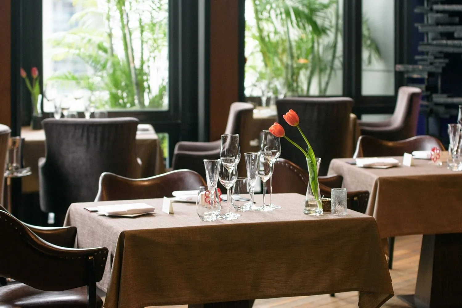 Elements, Inspired by Ciel Bleu - dining room greenery