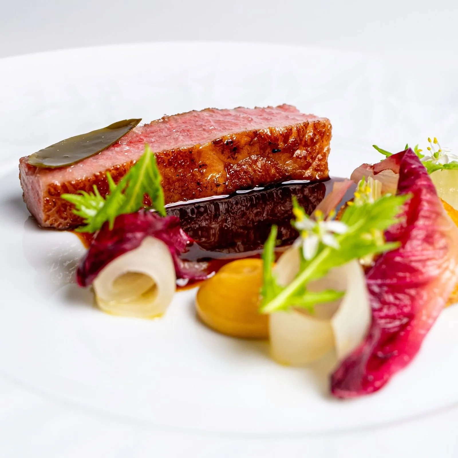 Elements, Inspired by Ciel Bleu - plated duck dish