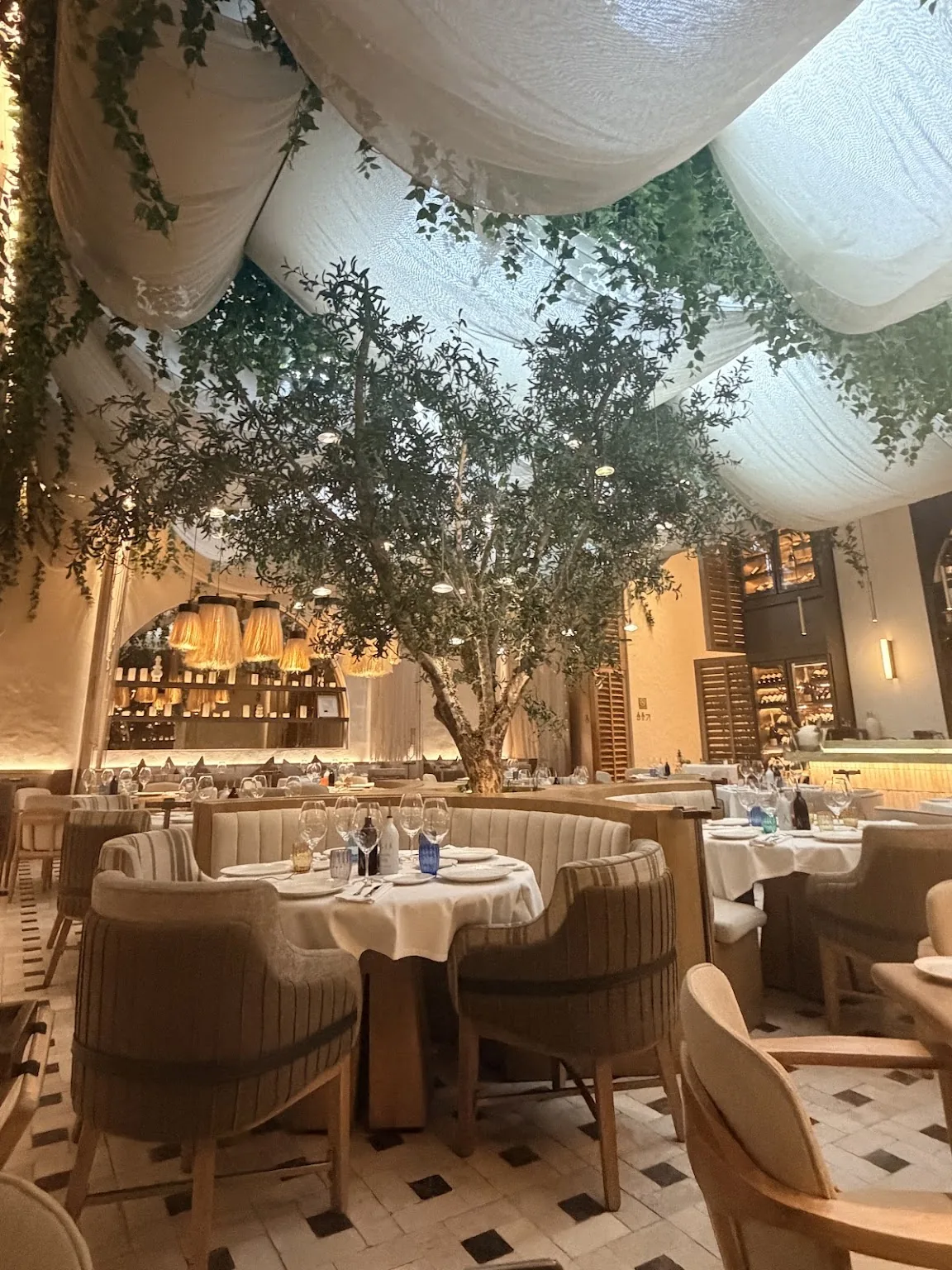 Elia Estiatorio - dining room among the olive trees