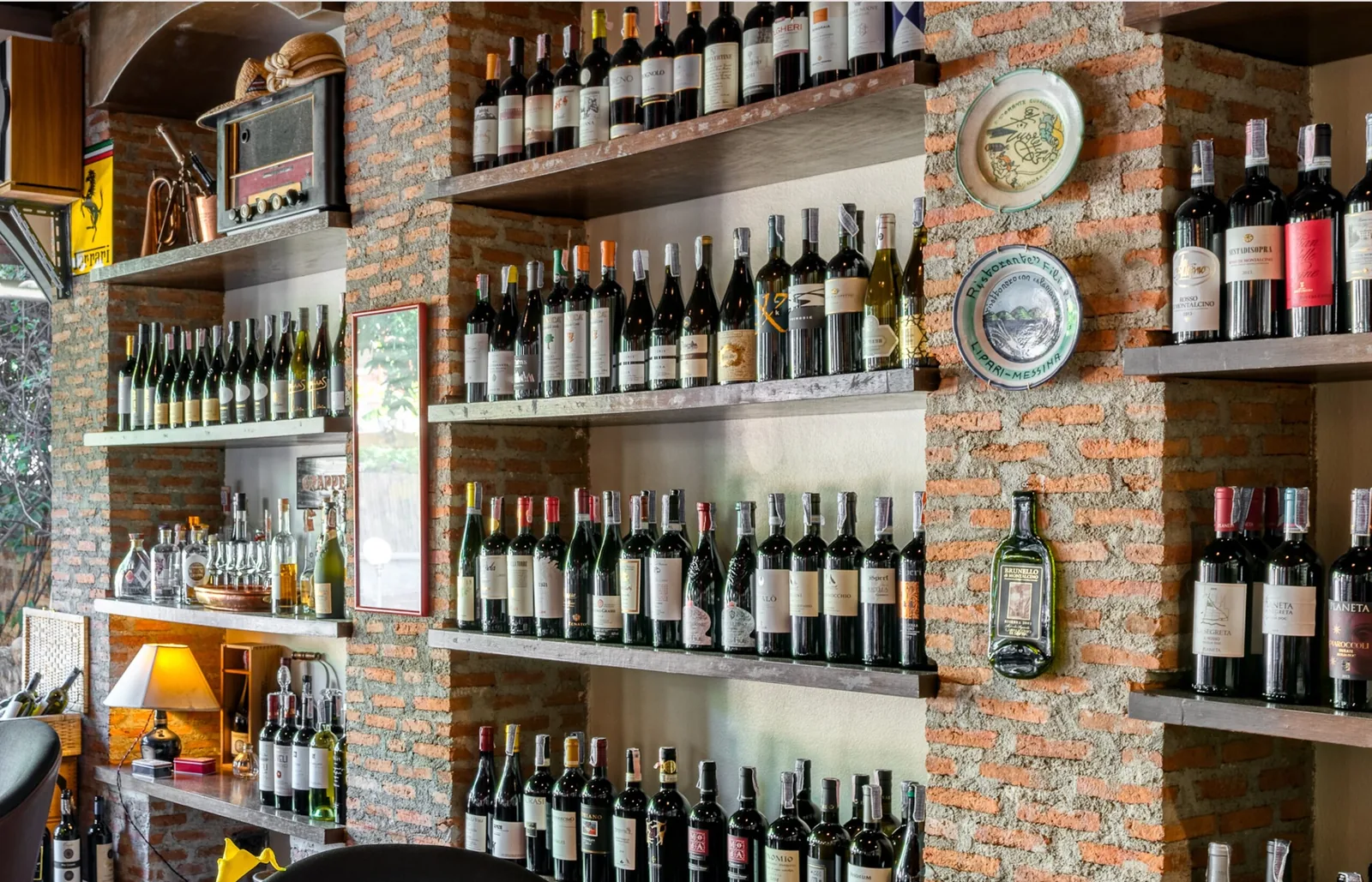 Enoteca - wine bar wall