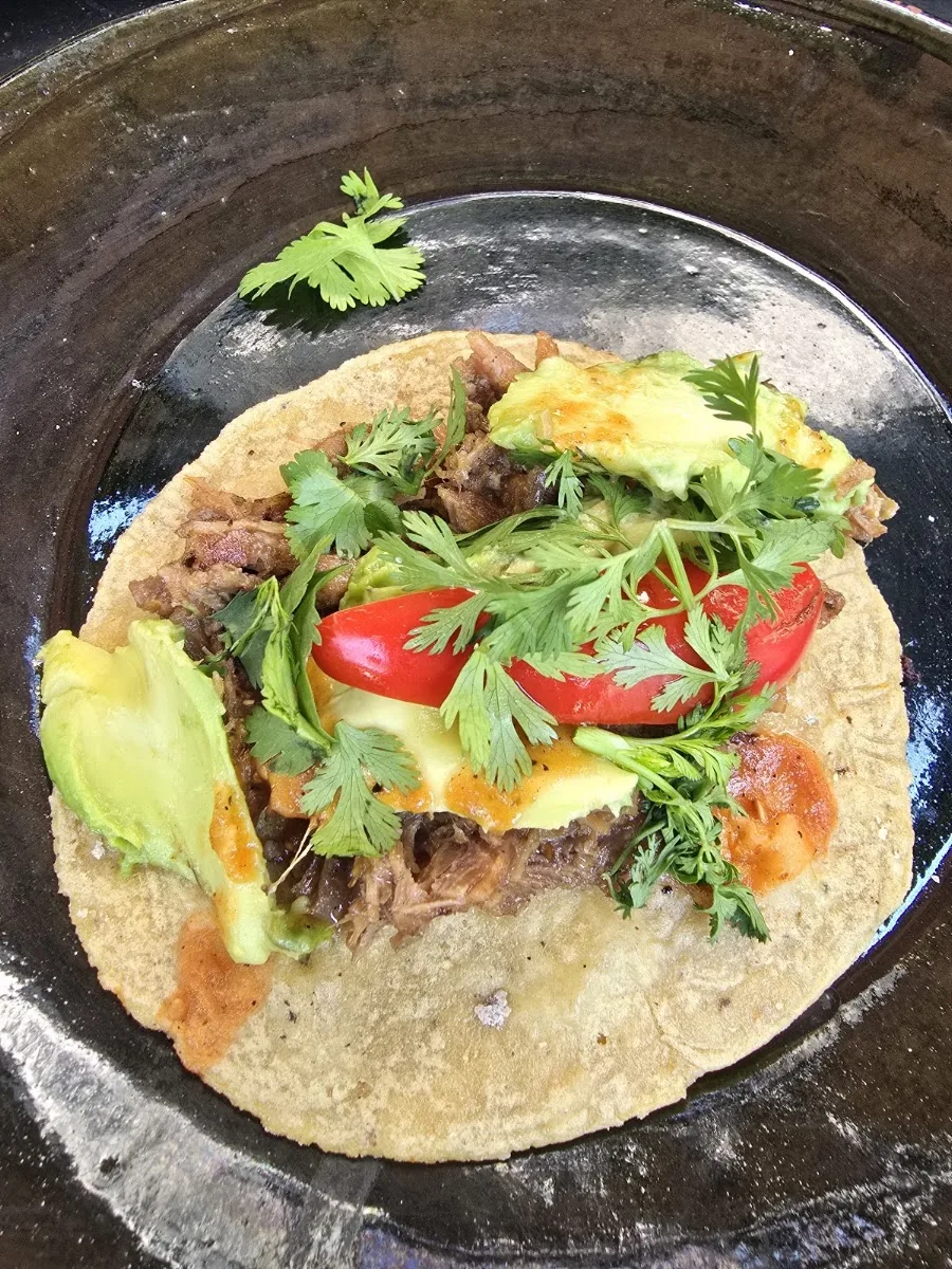 Expendio de Maiz - blue corn taco