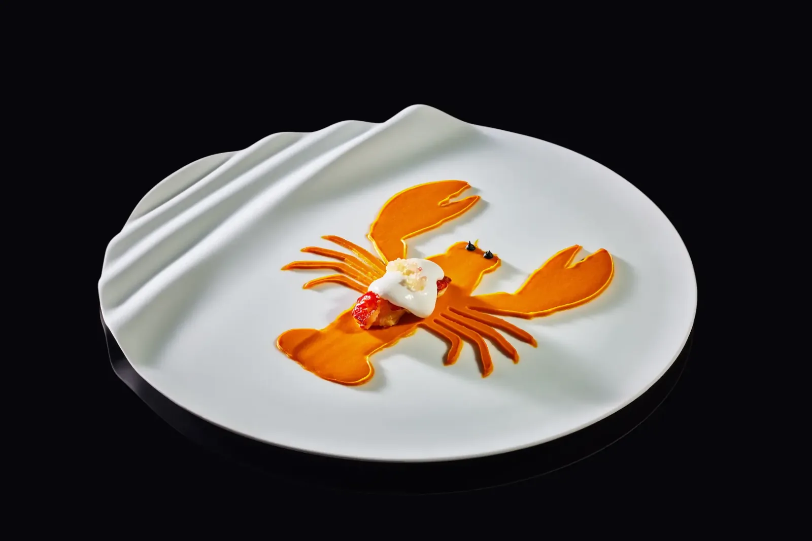Gaggan at Louis Vuitton - lobster signature dish