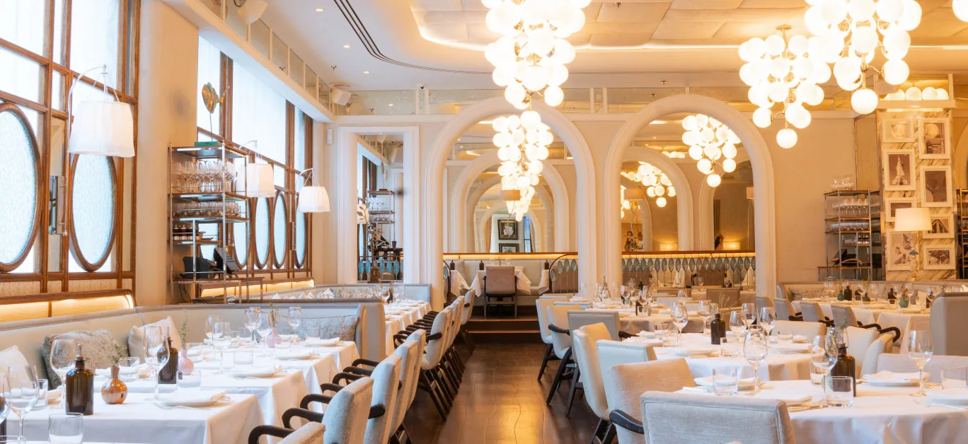 Gaia Mayfair - dining room chandeliers
