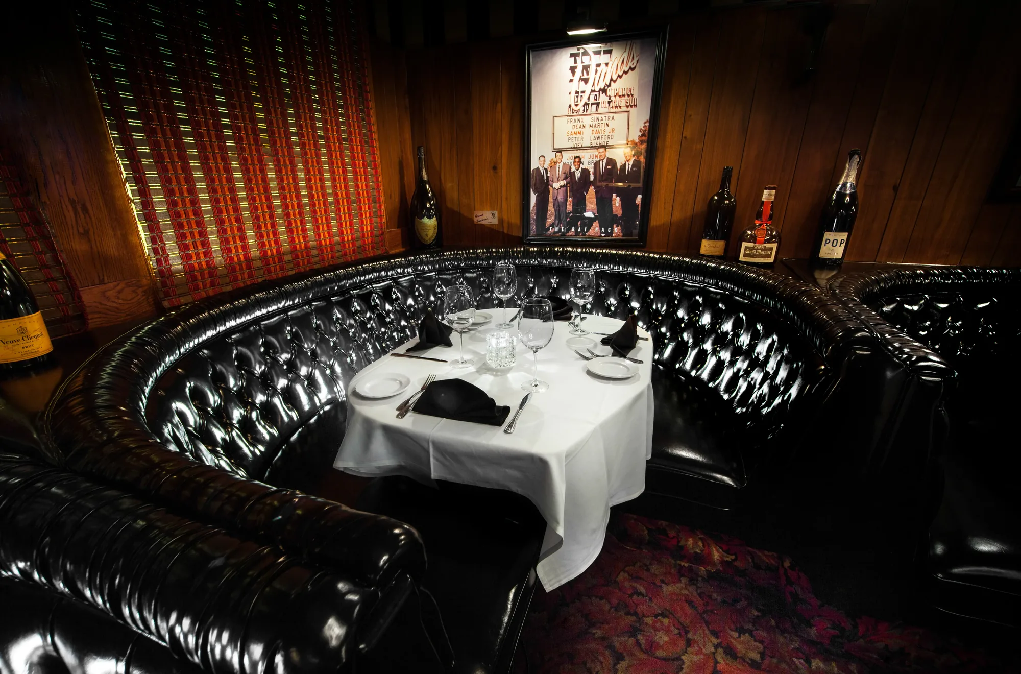 Golden Steer Steakhouse - sinatra rat pack booth