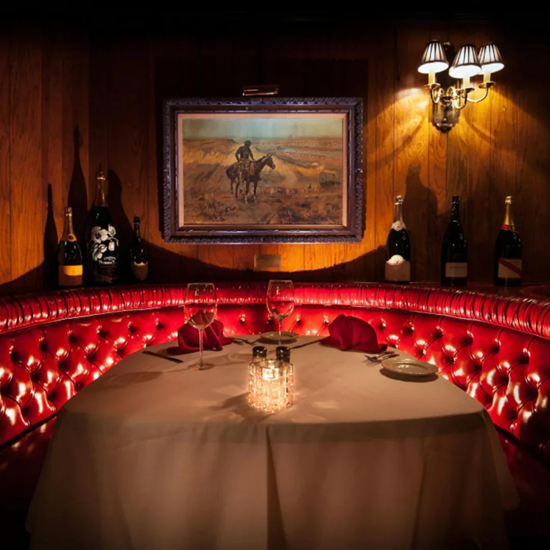 Golden Steer Steakhouse - corner booth