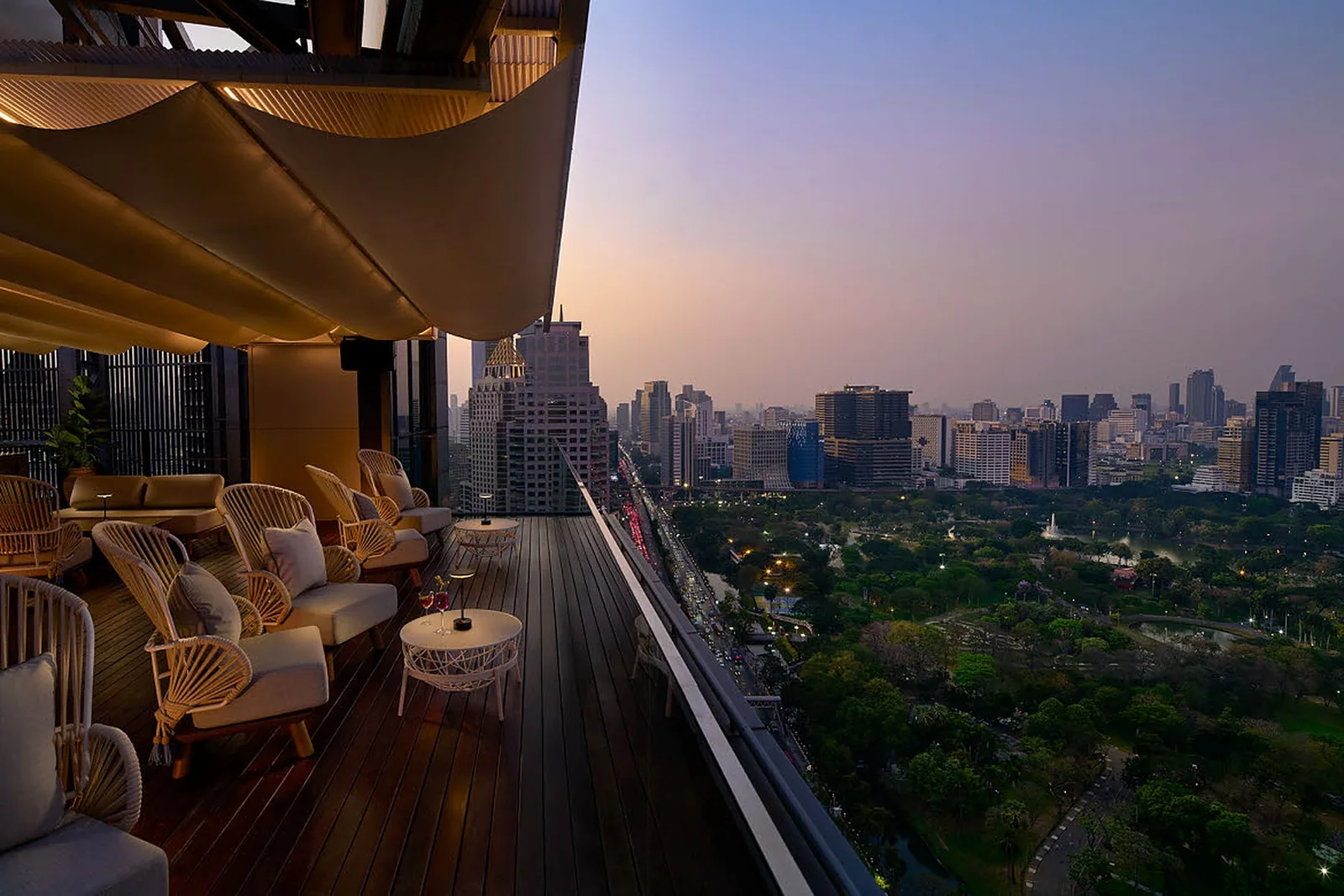 Iris & Wild Iris - terrace sunset view