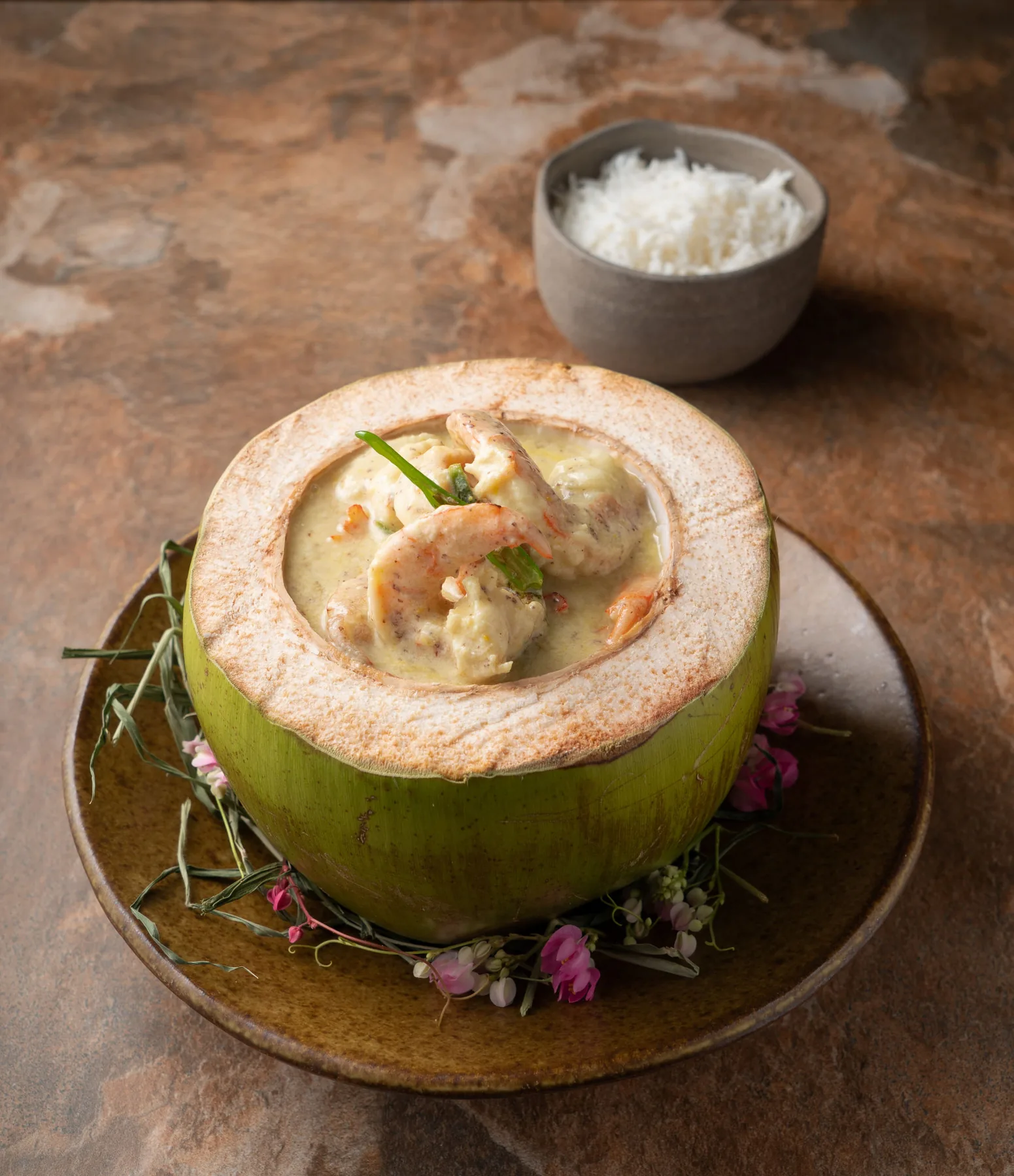 Jhol - green curry in coconut