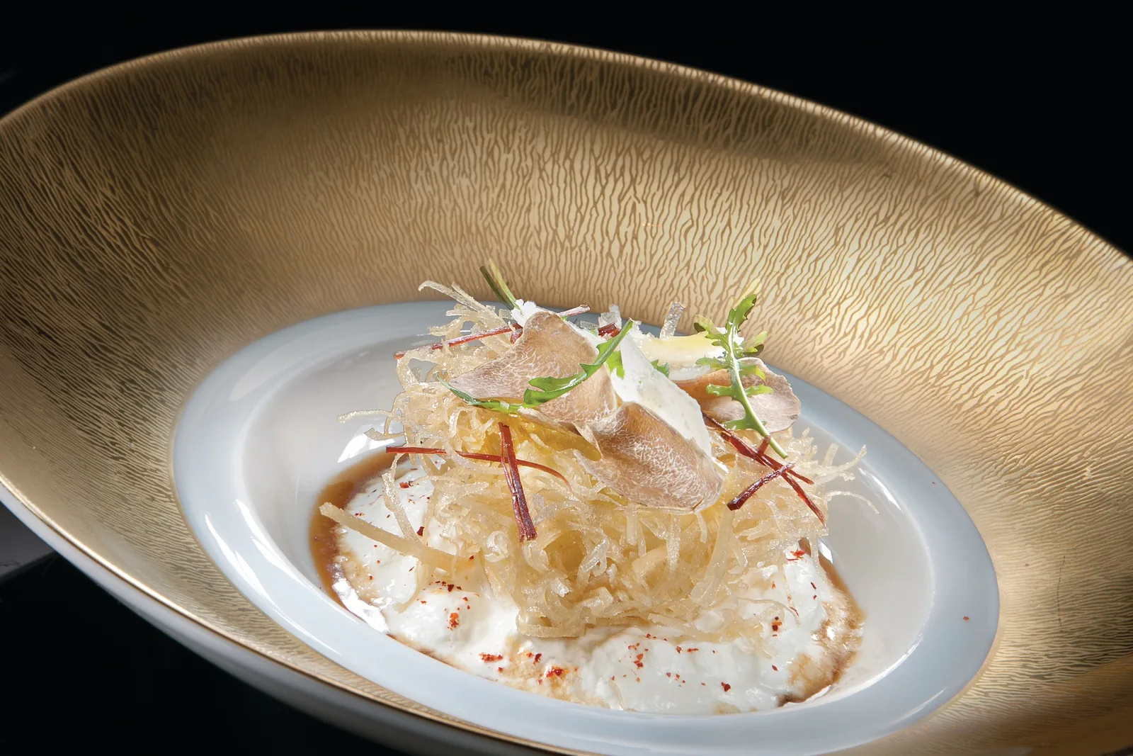 Joel Robuchon at MGM Grand - loeuf de poule signature