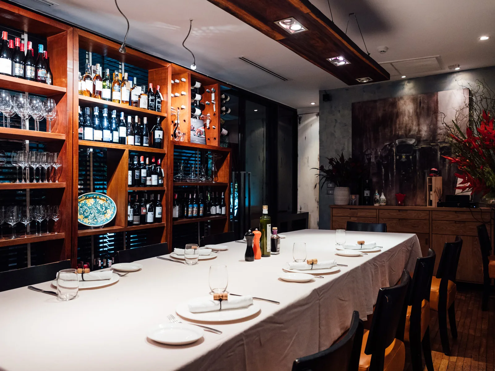 La Bottega - private dining wine room