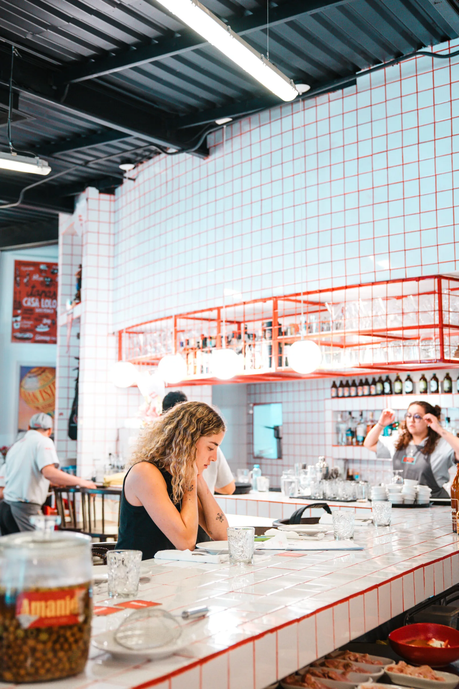 La Cocina del Bizco - marble bar counter