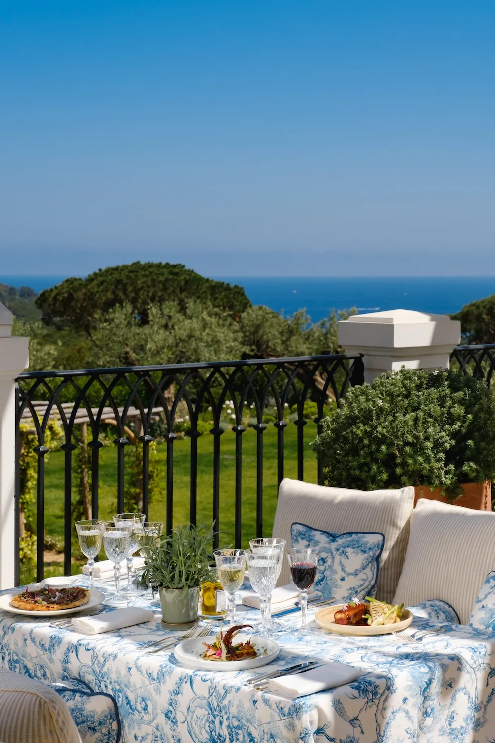 La Table de la Messardiere - signature dishes bay view