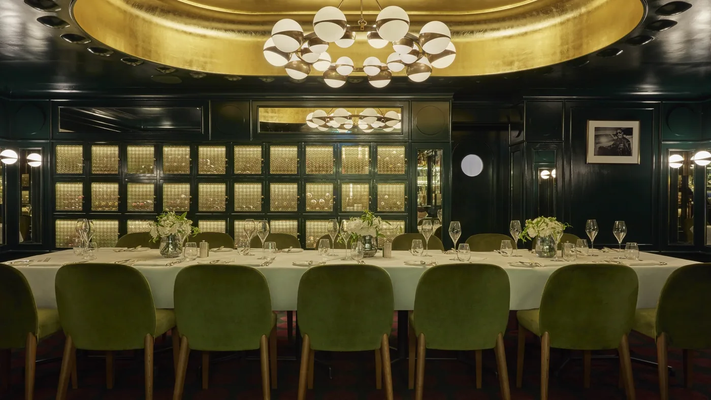 Langan's Brasserie - private dining mural room
