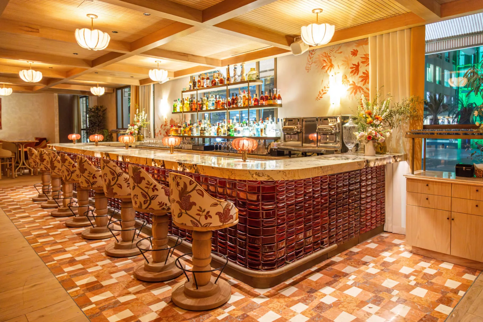 LAVO Mexico City - bar with tiled floor