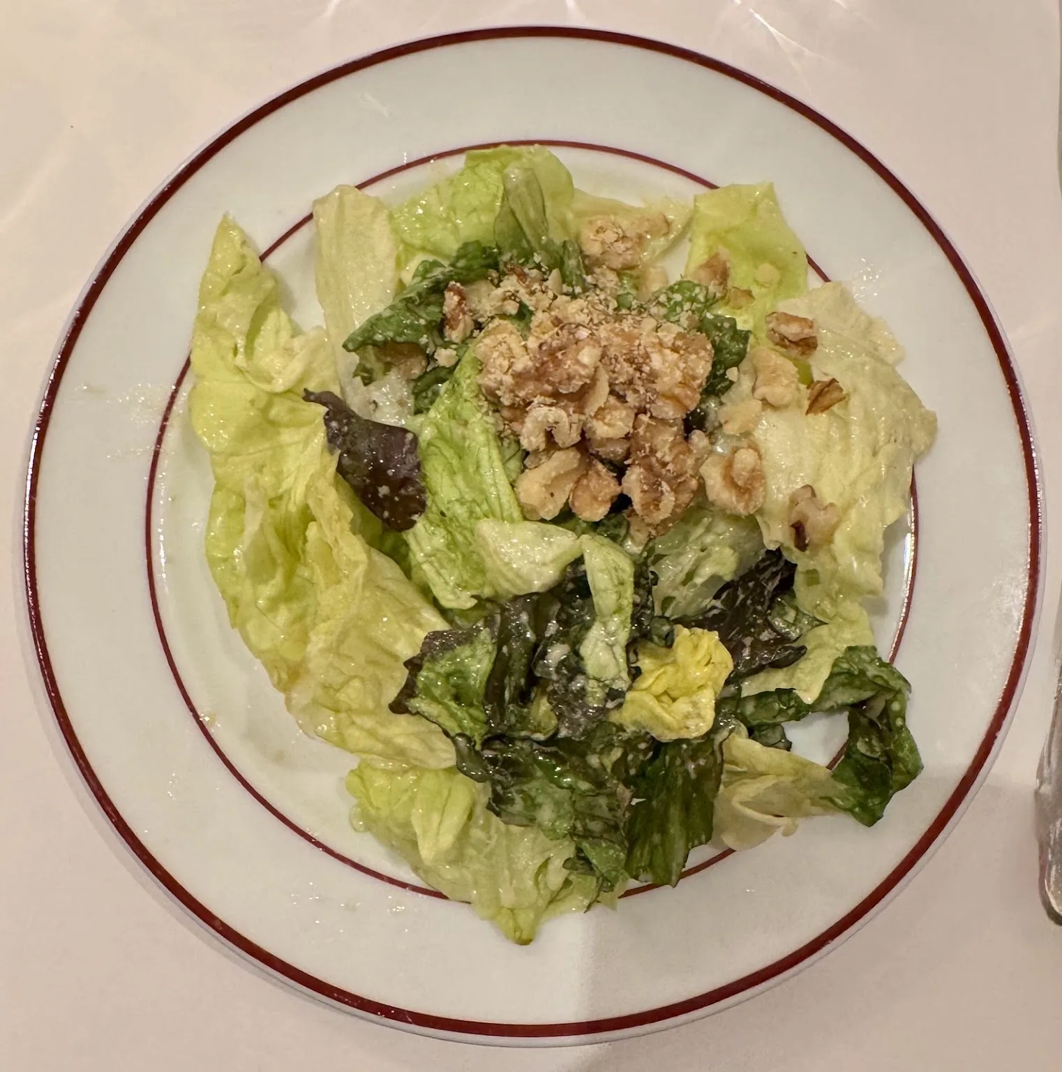 L'Entrecote Polanco - the walnut salad starter