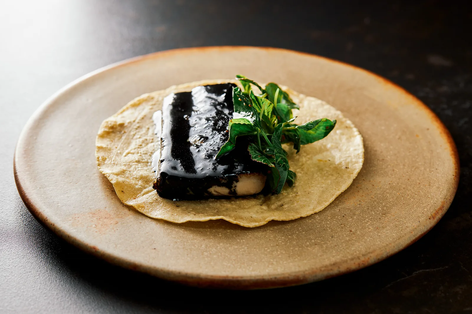 Lorea - plated taco course