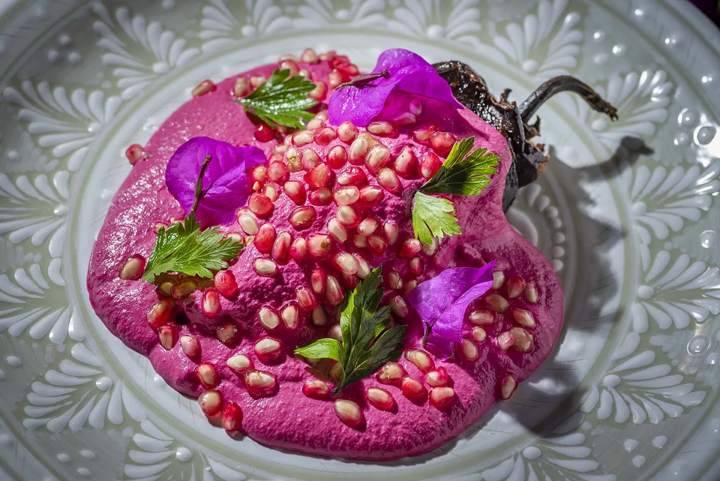 Los Danzantes Coyoacan - beet and pomegranate dish