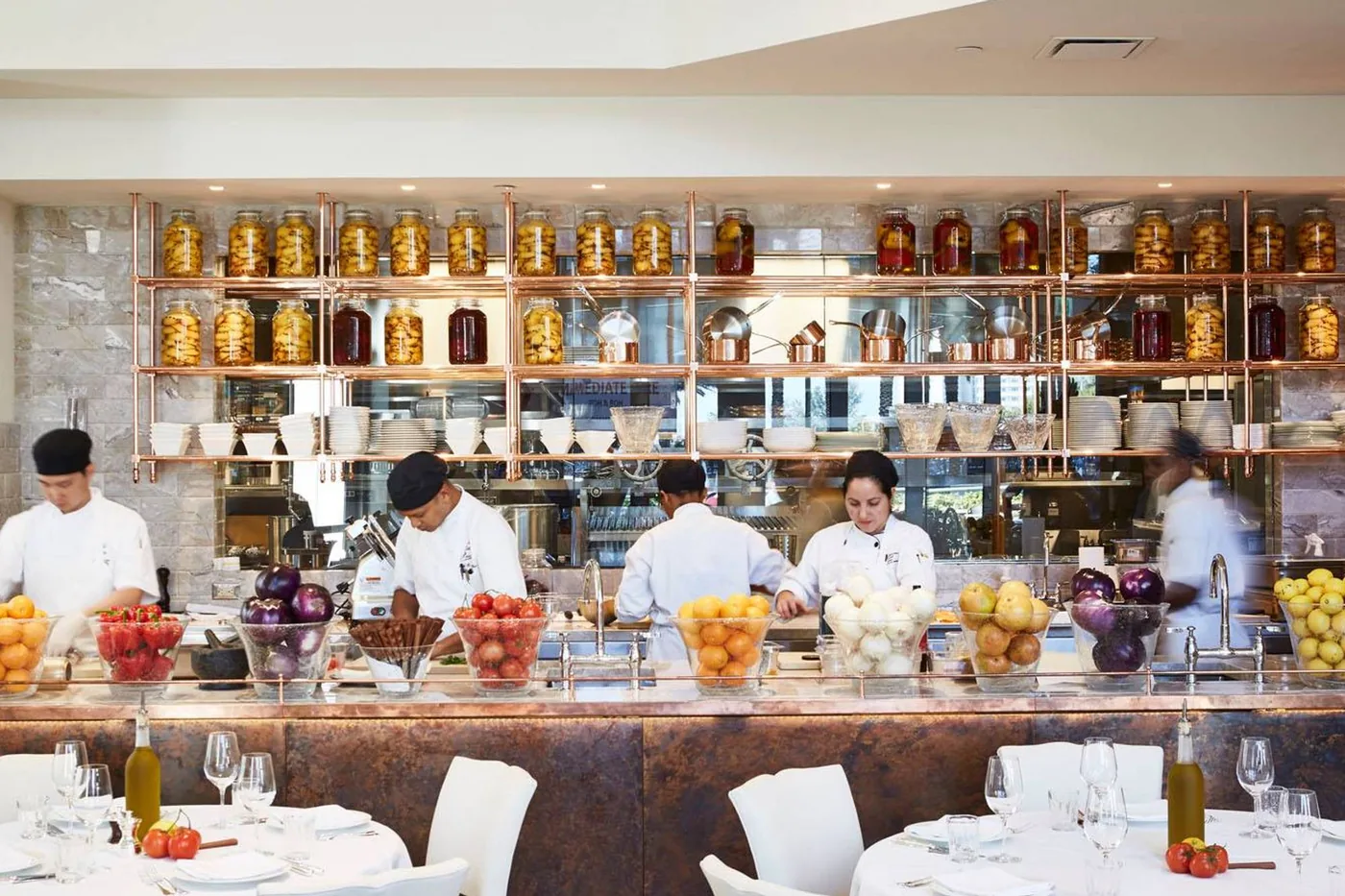 LPM Restaurant & Bar - open kitchen
