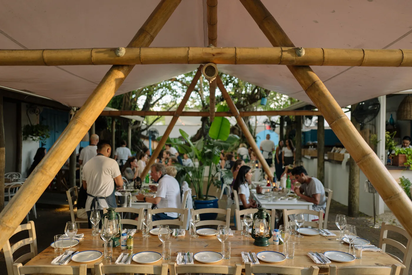 Mandolin Aegean Bistro - garden dining room