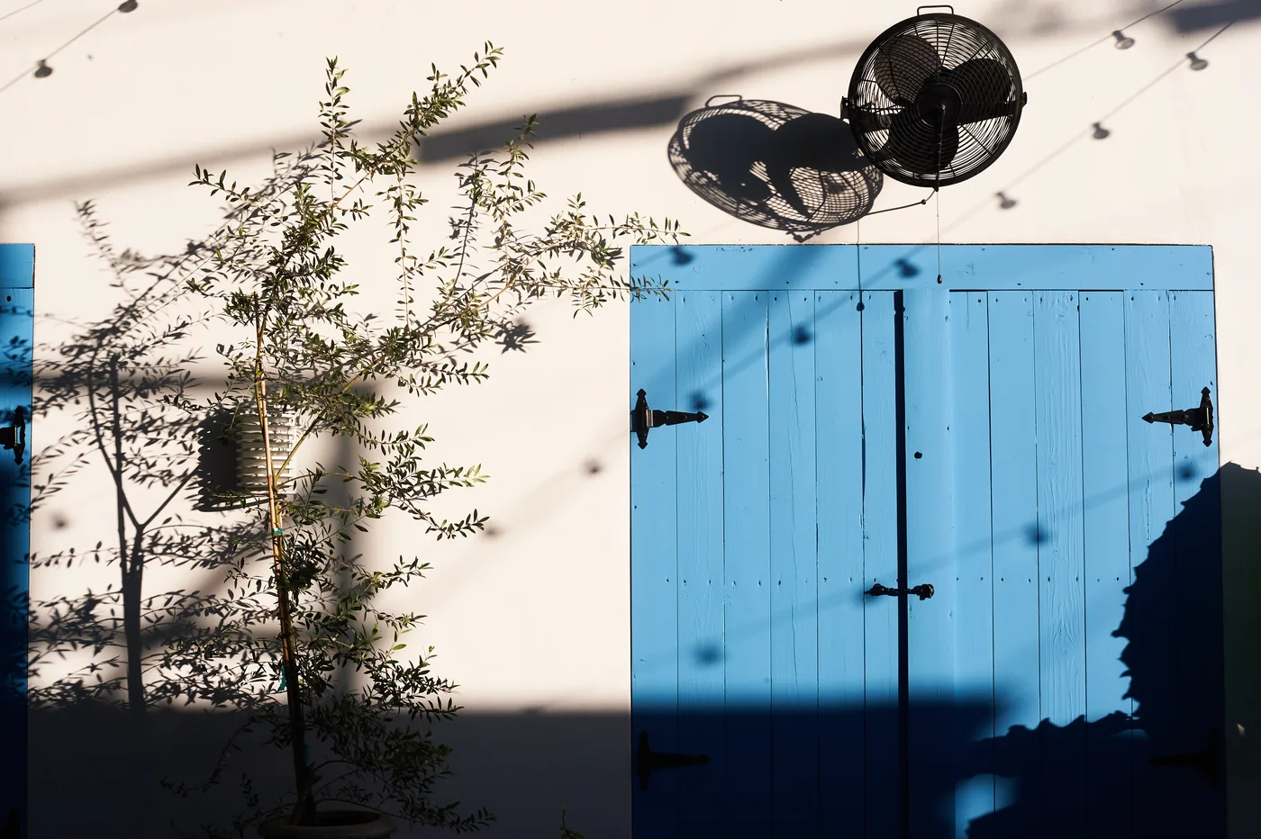 Mandolin Aegean Bistro - blue gate doorway