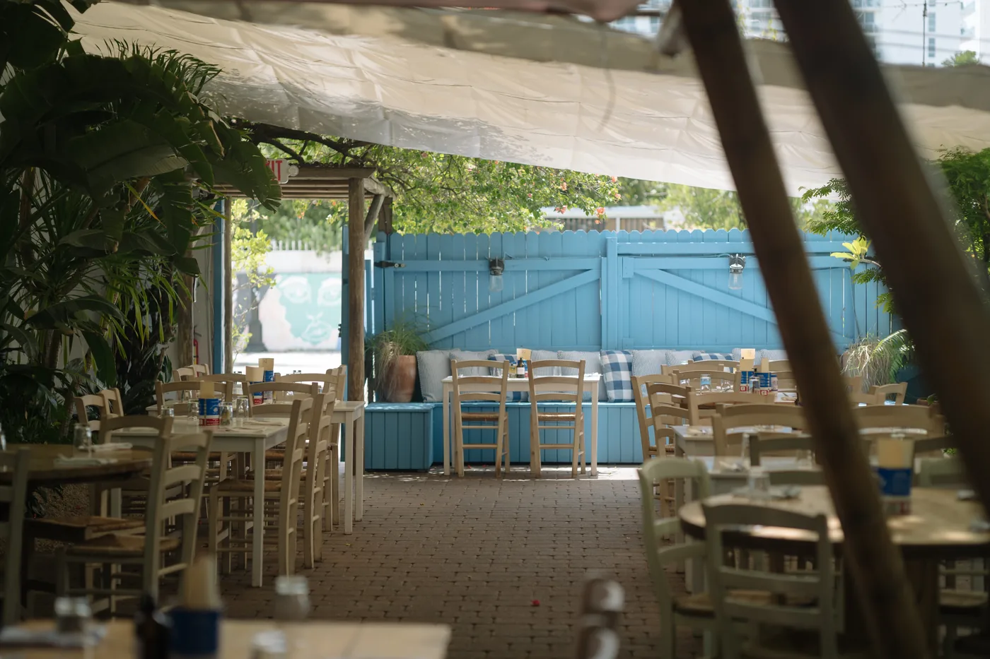 Mandolin Aegean Bistro - garden patio