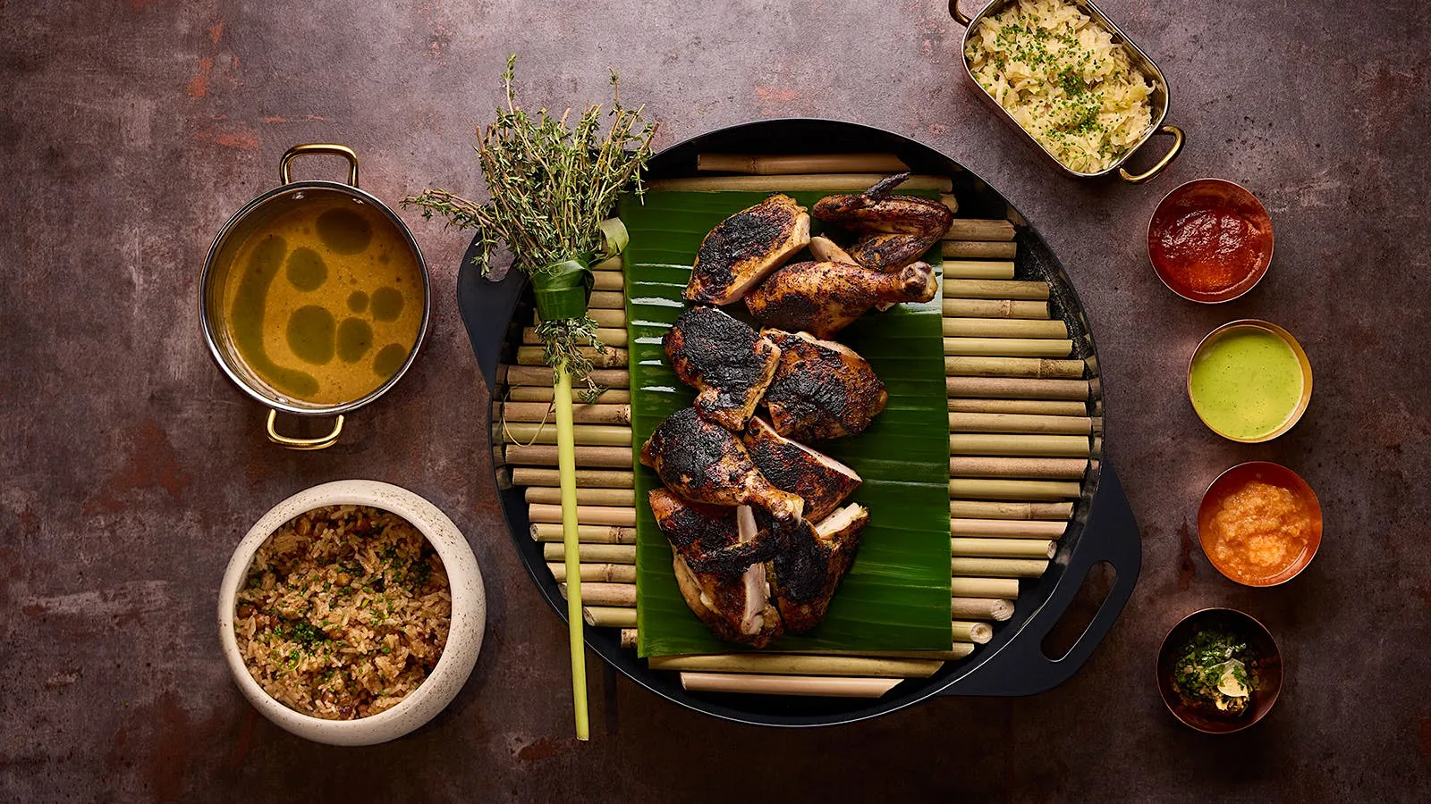 Maroon by Kwame Onwuachi at SAHARA Las Vegas - jerk chicken signature