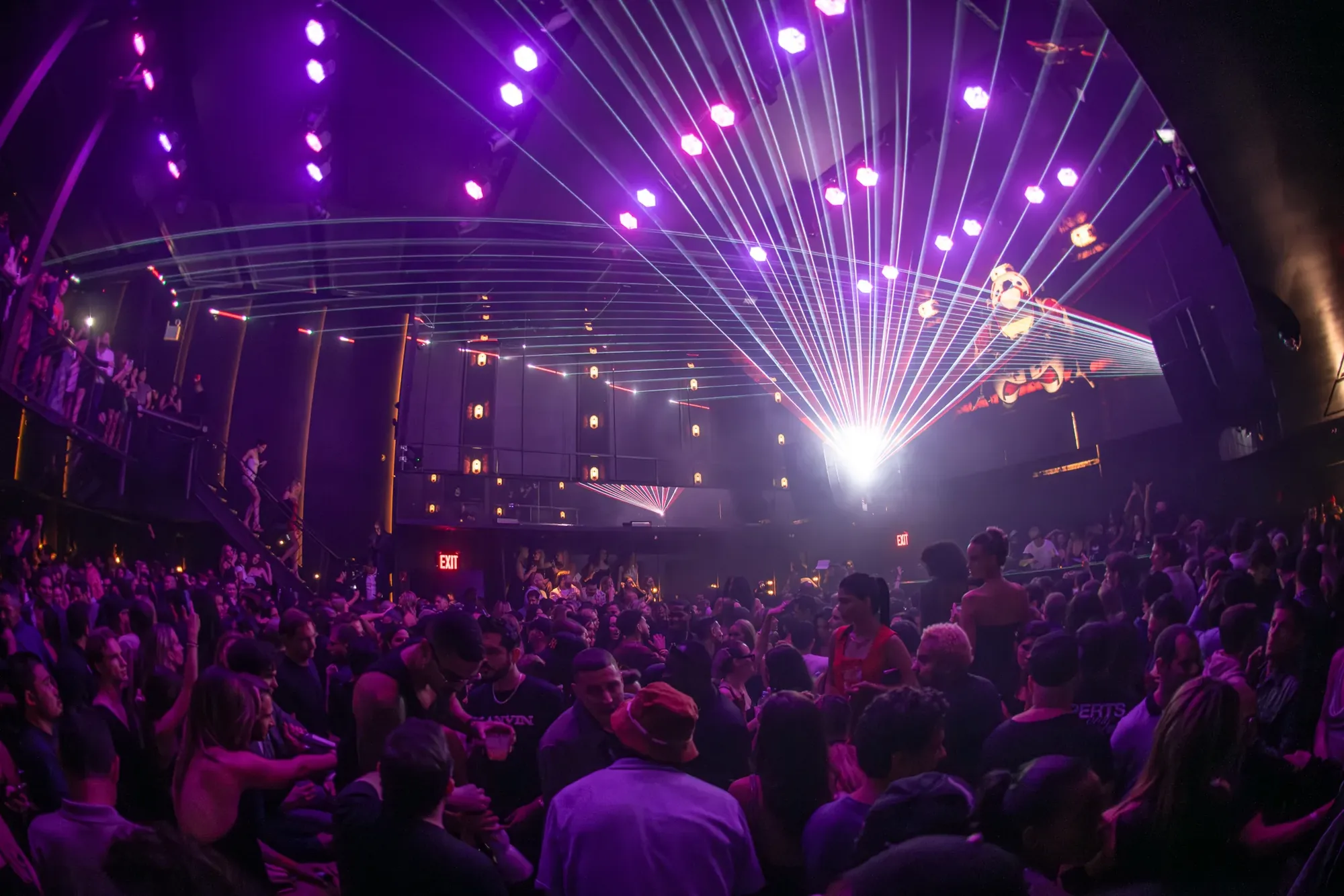 Marquee - purple lasers stage