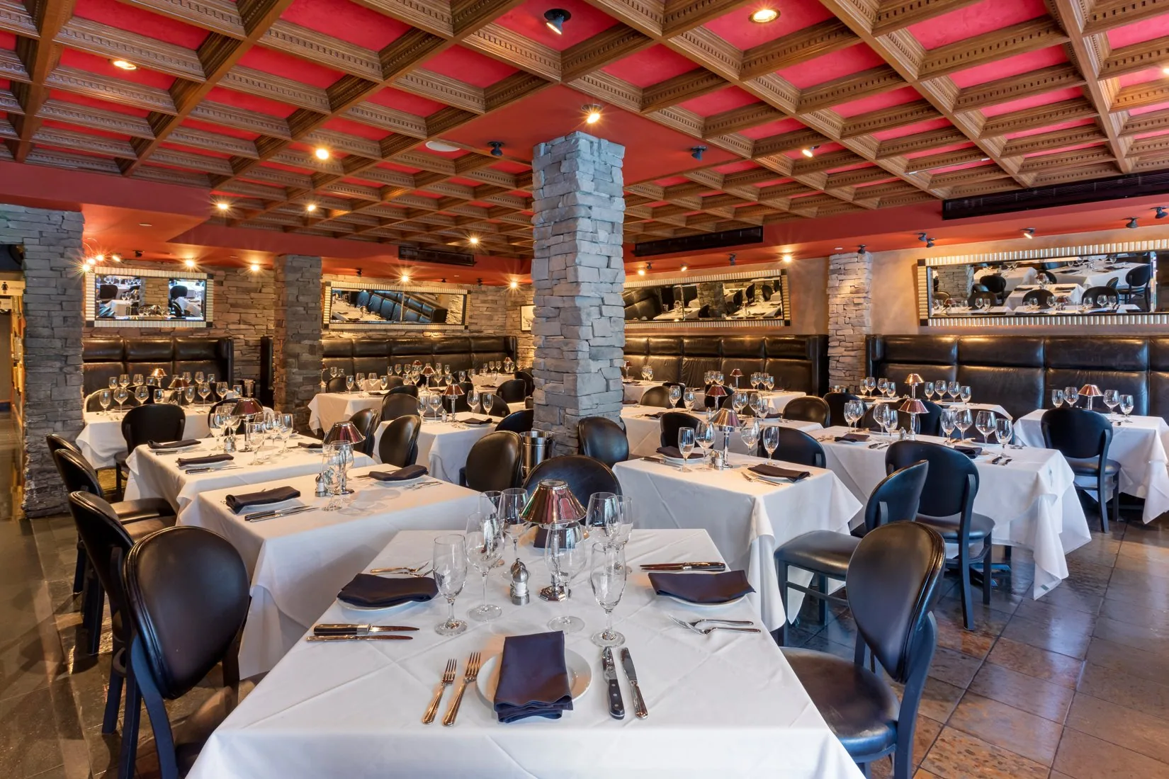 Mastro's Steakhouse Beverly Hills - mastros bh main dining room leather booths