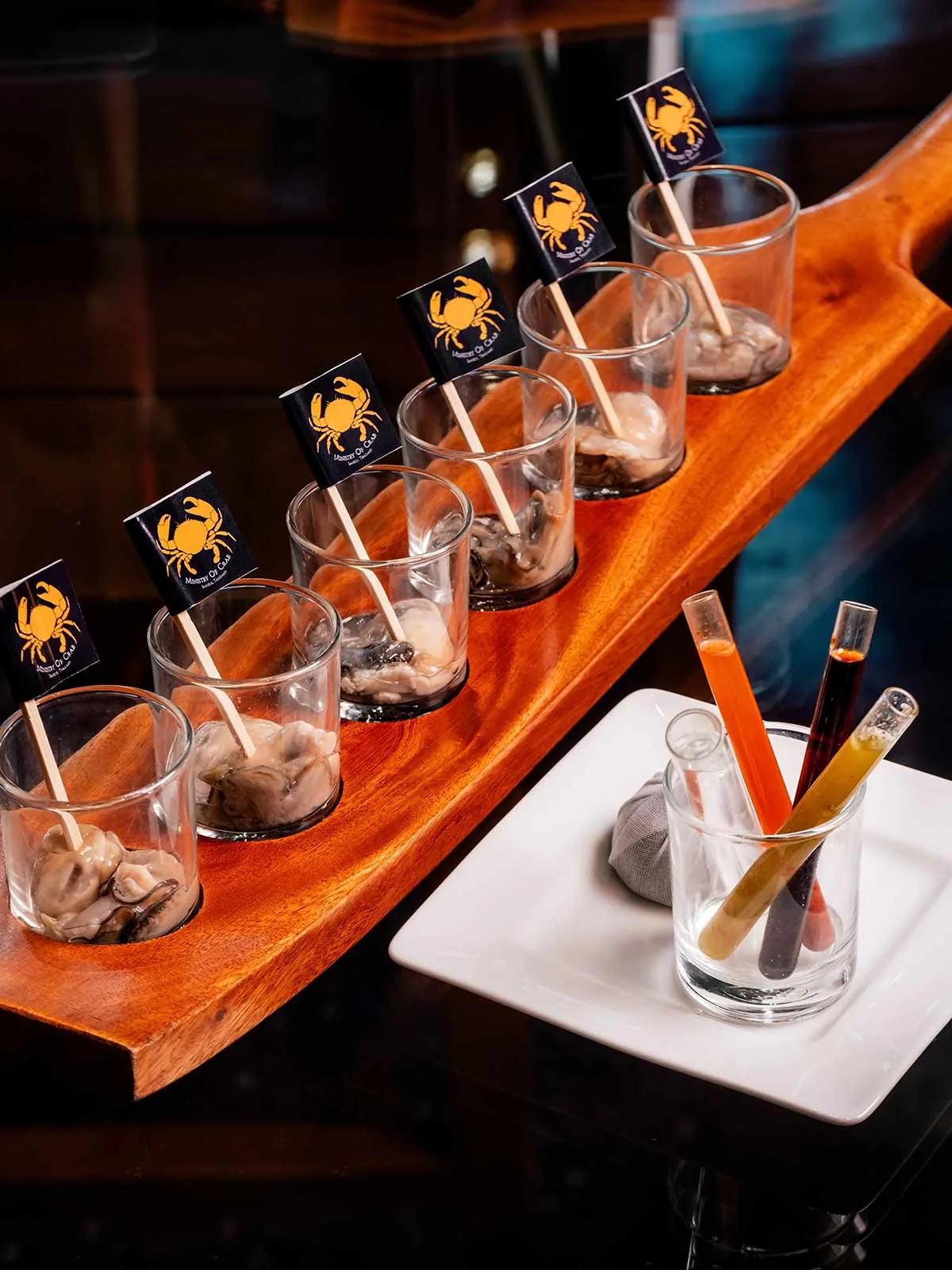Ministry of Crab - cocktail flight