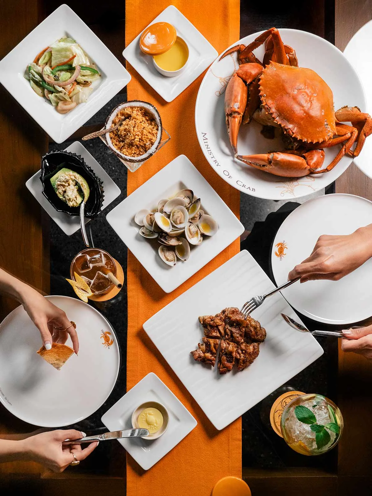 Ministry of Crab - crab table spread