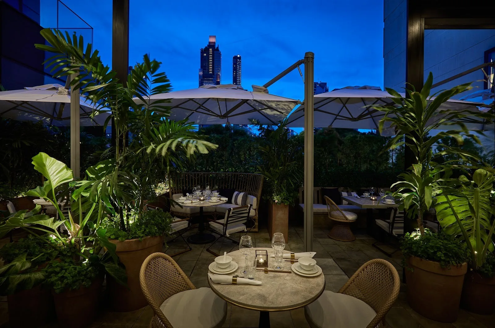 Mott 32 Bangkok - open air terrace
