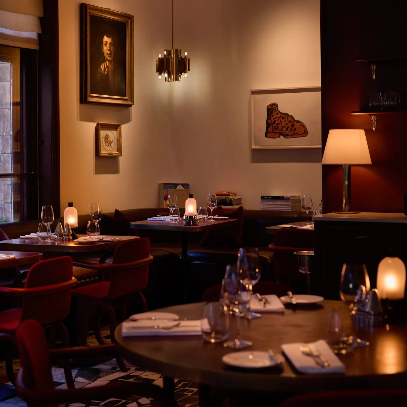 Mount St. Restaurant - dining room evening