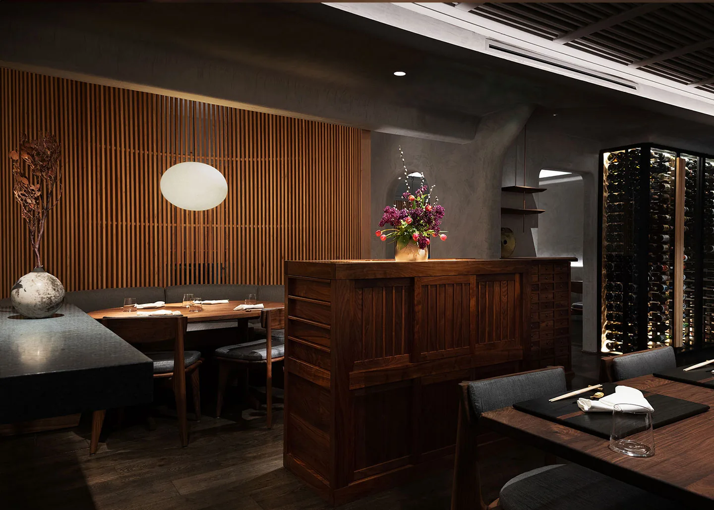 n/naka - banquette and service station