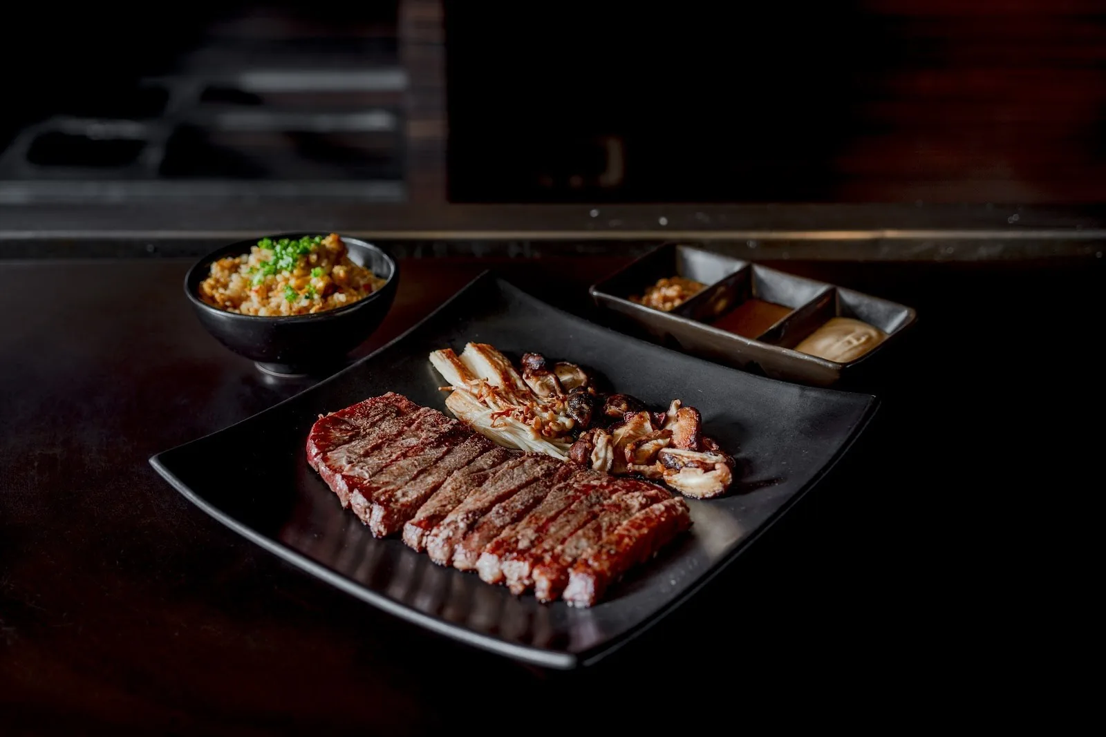 Nami Teppanyaki Steakhouse - wagyu steak platter