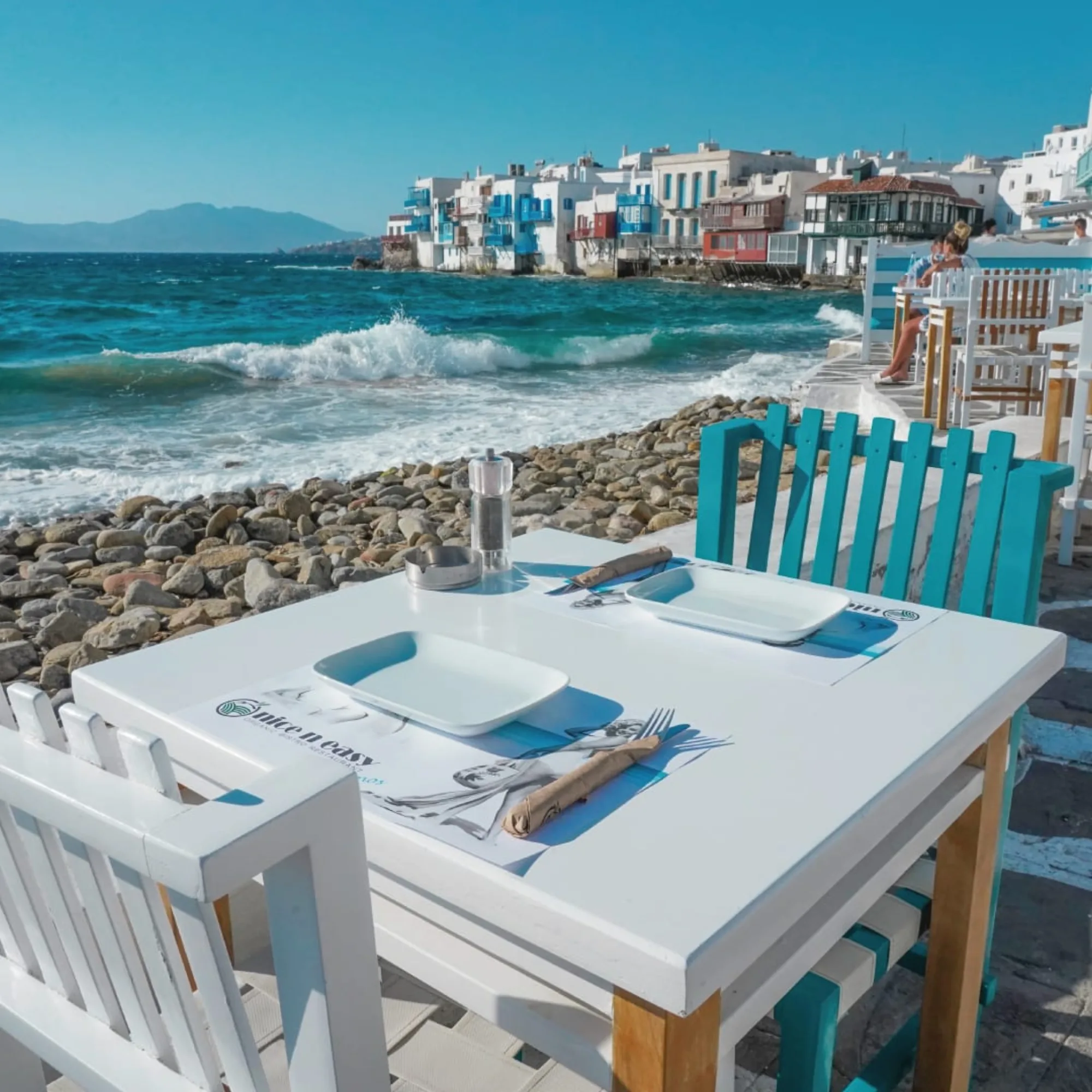 Nice n Easy - seaside white tables