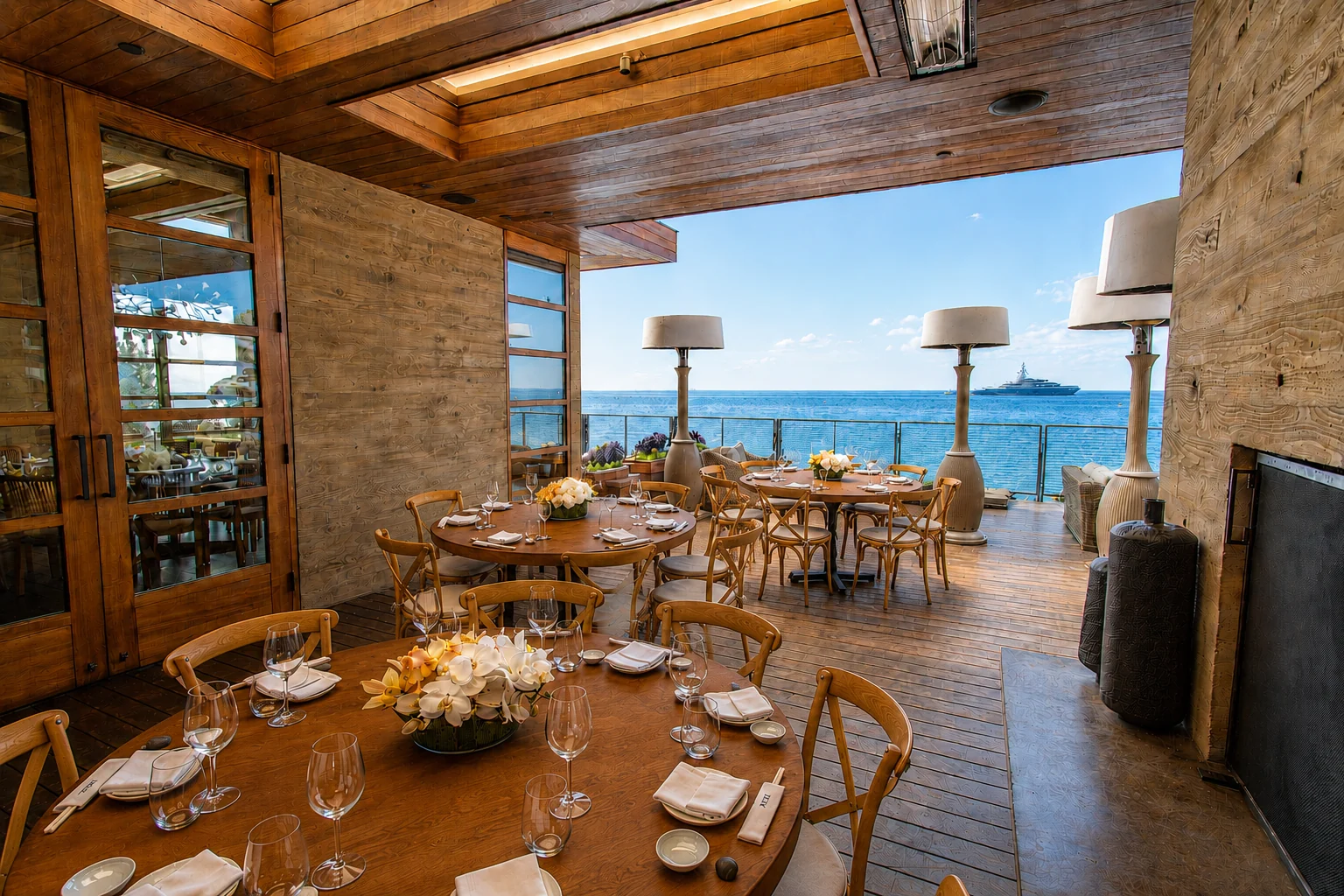 Nobu Malibu - the room opening onto the deck