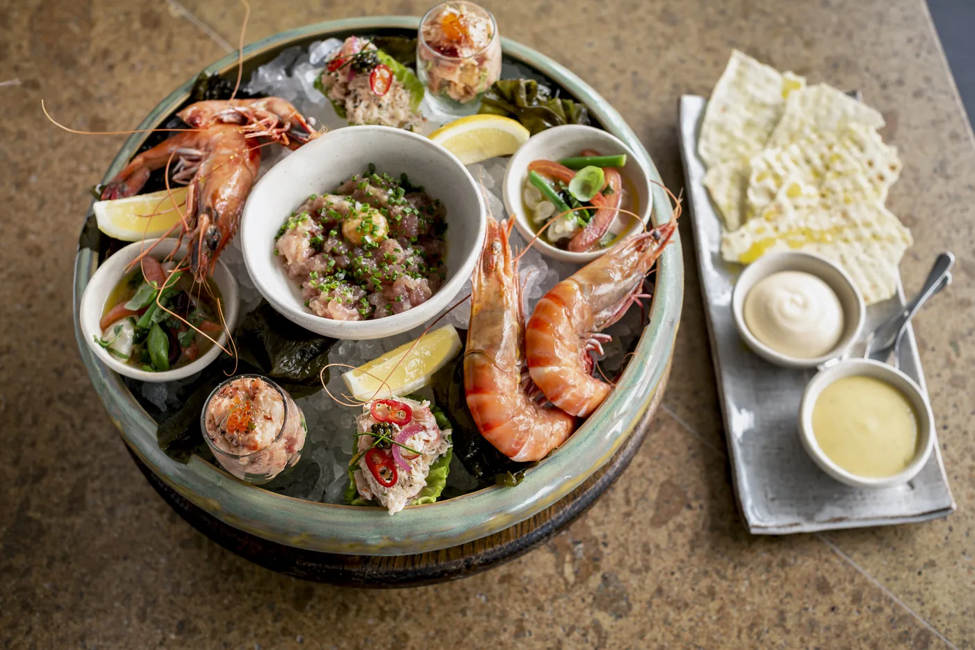 Oblix at The Shard - dish seafood platter