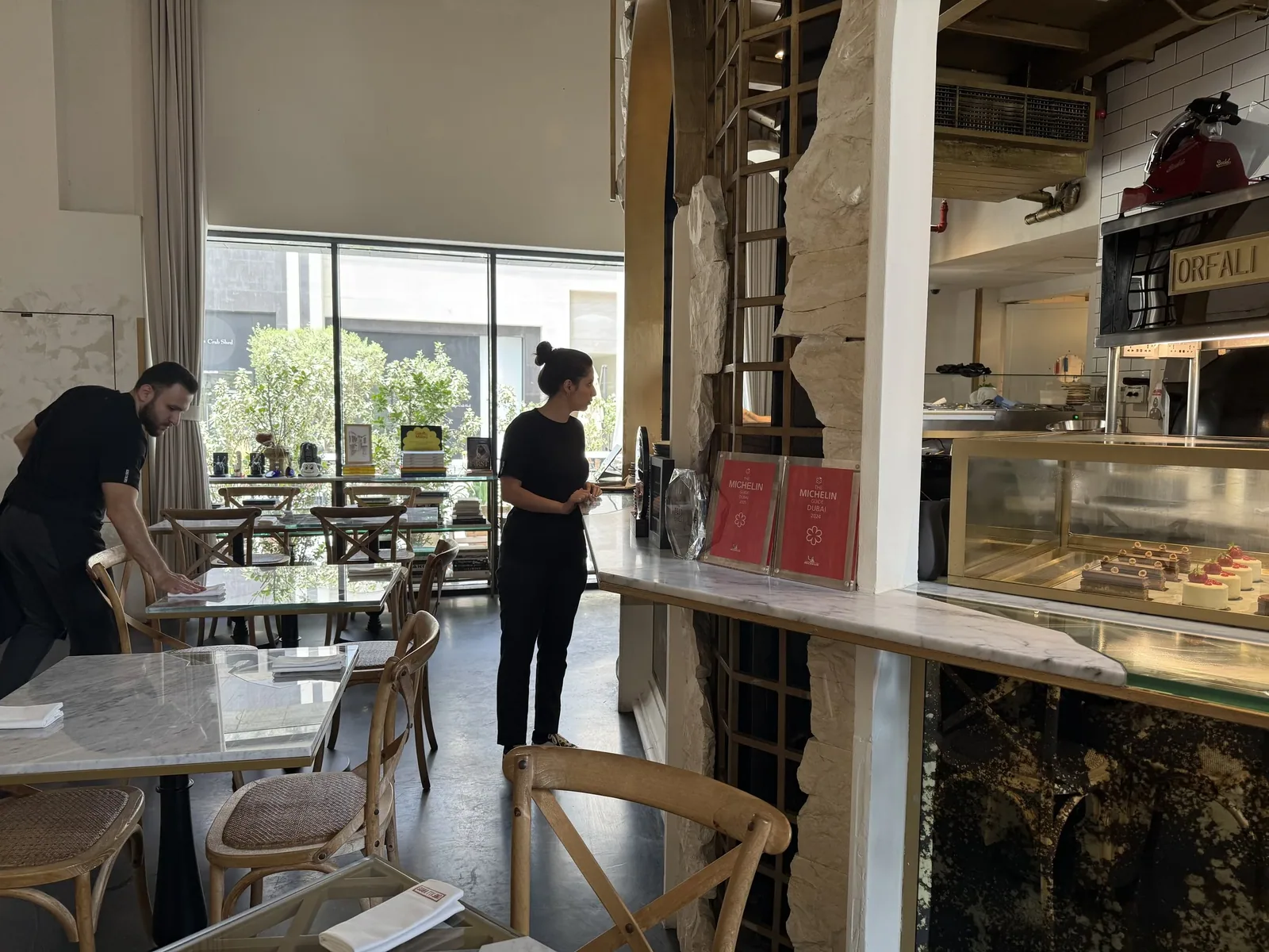 Orfali Bros - dining room pastry counter