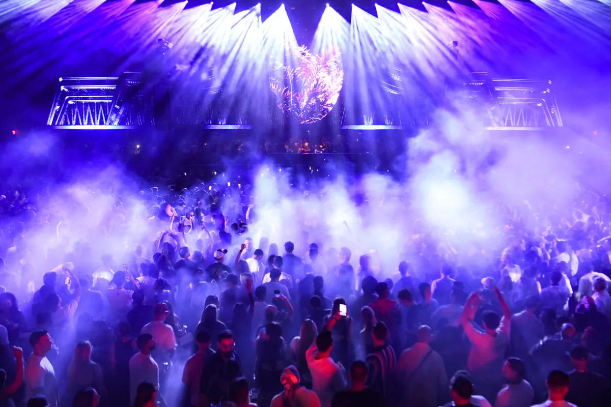 Pacha NYC - main room stage lasers