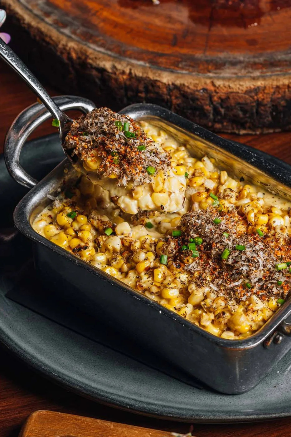 Papi Steak - truffle creamed corn