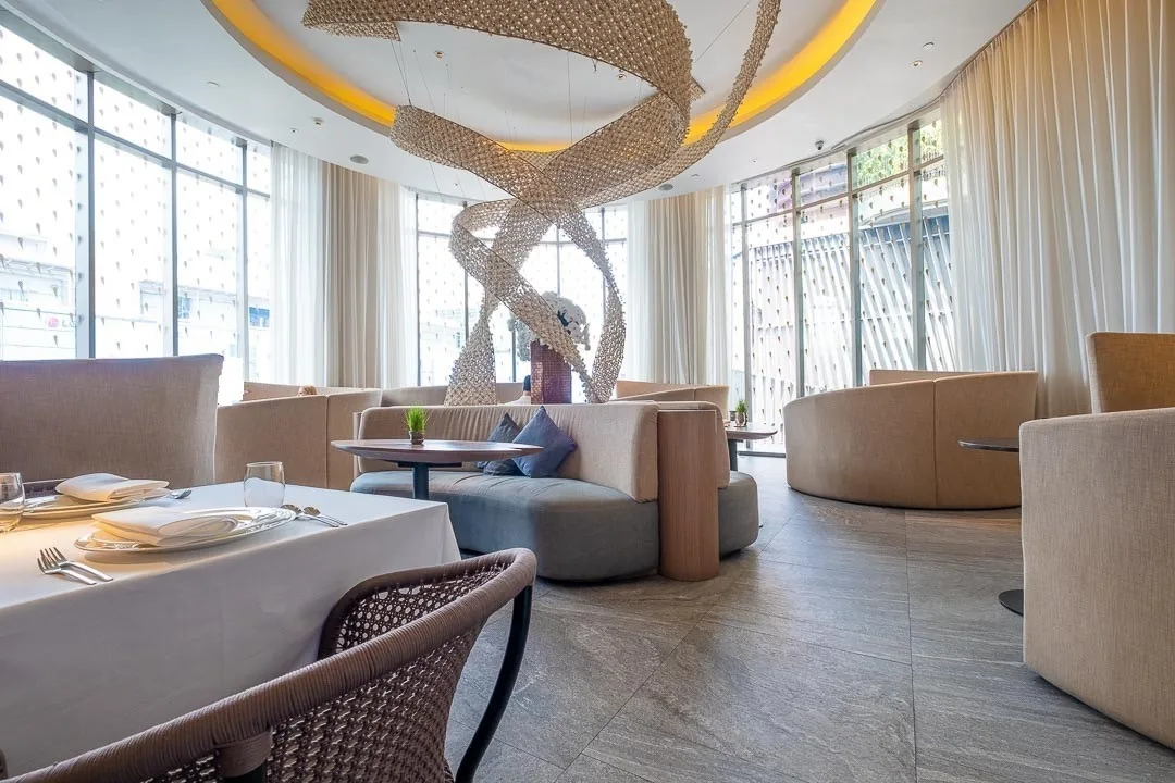 Paste Bangkok - sculpture lounge dining room