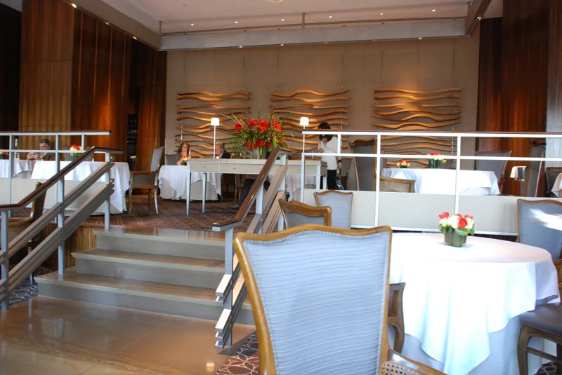 Per Se - dining room fireplace