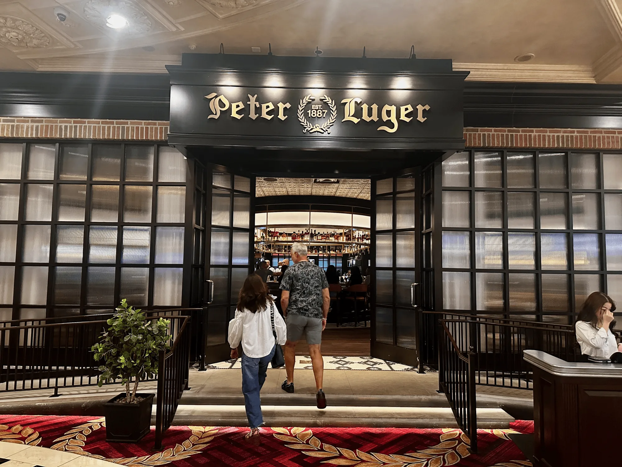 Peter Luger at Caesars Palace - storefront entrance