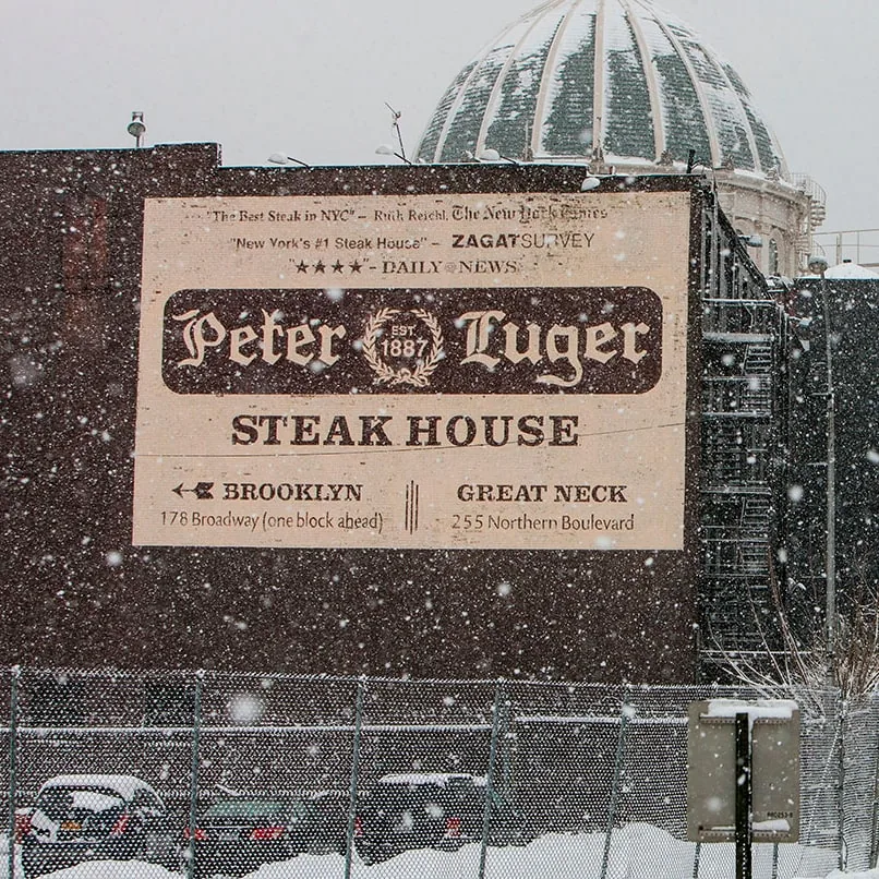 Peter Luger Steak House - exterior signage