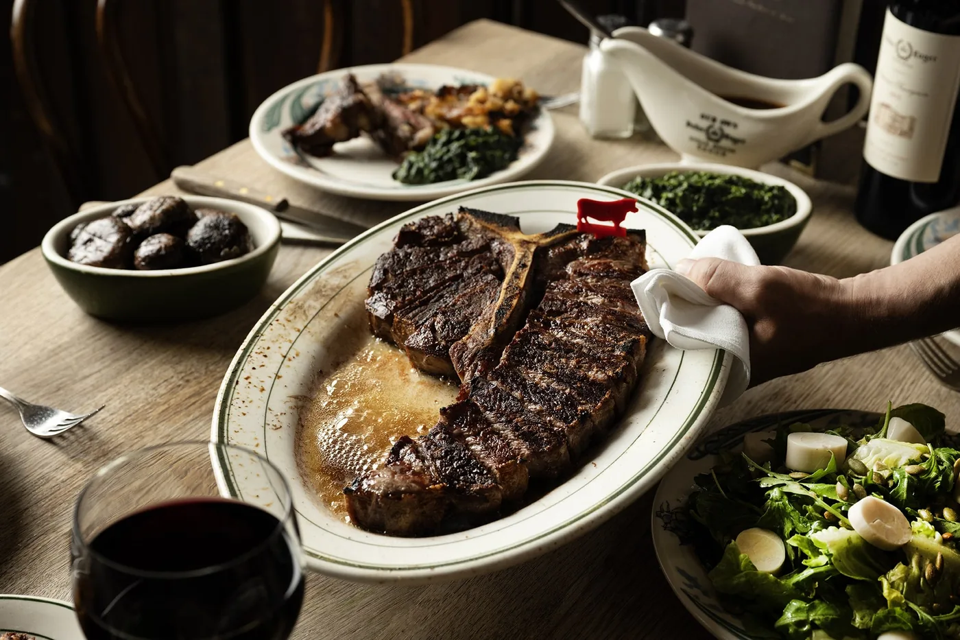 Peter Luger Steak House - porterhouse for two platter